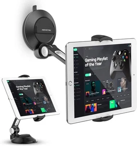 Tablet/Phone Suction Mount Stand Holder with Suction Cup Fits 4"-11" - Photo 1 sur 5