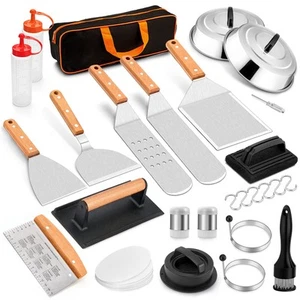 21Pcs Griddle Accessories KitBBQ Flat Top Grill AccessoriesStainless Steel Set - Picture 1 of 7