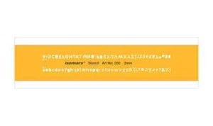 Isomars Lettering Guide Drawing Template Stencil 2 Mm - Picture 1 of 4