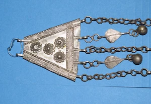 Seltene antike handgefertigte ägyptische Bedoudine Silber nubische hängende Kunstwerke 4 von 4 - Bild 1 von 6