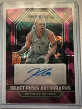 2023-24 Panini Prizm Draft Picks KEYONTE GEORGE RC AUTO PURPLE ICE #/99 Baylor