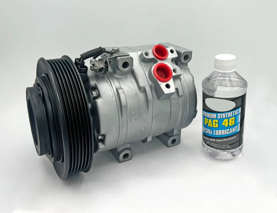 Восстановленный оригинальный компрессор кондиционера 2003–2008 Toyota Corolla / Matrix 1,8 л - Изображение 1 из 1