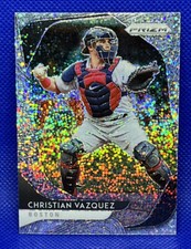 2020 Panini Prizm Christian Vazquez #216 White Sparkle SSP Boston Red Sox card