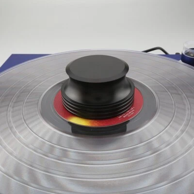 LP Record Weight Stabilizer Vinyl Turntable Clamp Aluminum Vibration Reducer - Image 1 of 4