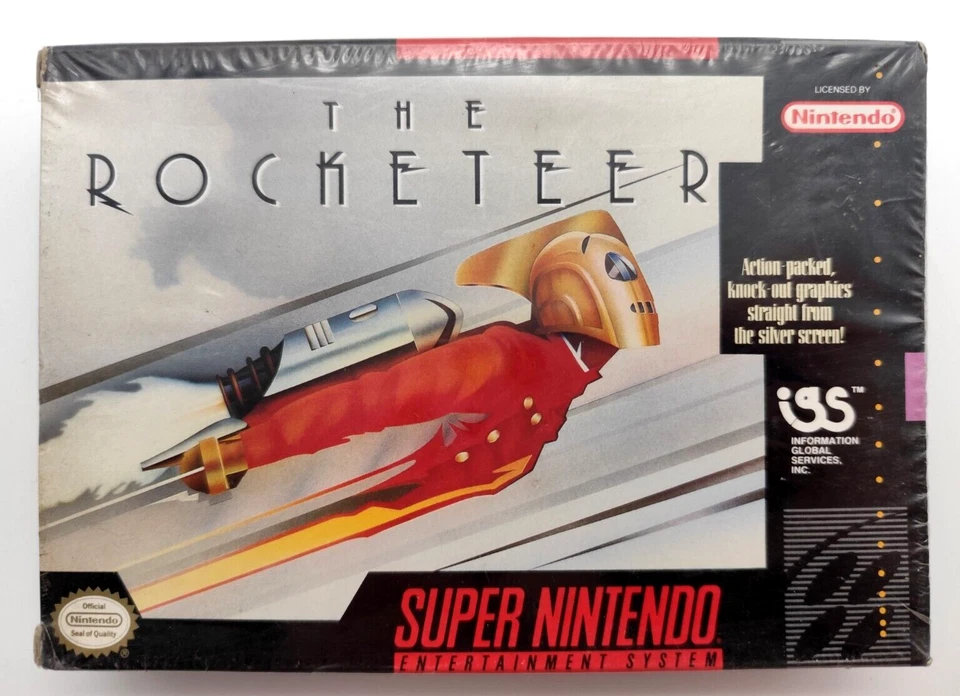 Rocketeer (Super Nintendo SNES, 1992) BRAND NEW Factory Sealed H-Seam! - Image 1 of 4