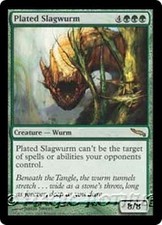 PLATED SLAGWURM Mirrodin MTG Green Creature Â— Wurm RARE