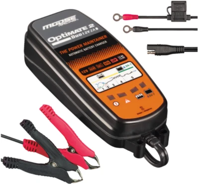 Moose Battery Charger/Maintainer, ATV/UTV Universal Optimate 2 (TM441, 3807-0... - Image 1 of 3