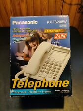 Panasonic KX-TS208W Corded 2-Line W/ LCD & Call Restriction Wall Mount Phone