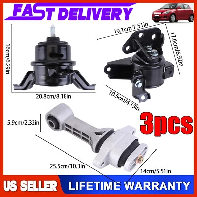 3PCS Engine Motor & Trans Mount Set 21830-2K500 For 2012 2013 Kia Soul 1.6L 2.0L - Image 1 of 4