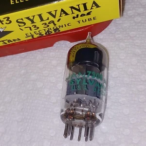 TV7D/U Tested Gm&mA 1973 Sylvania JAN 7308 (10K Life Prem 6922 ECC88) Tube - Picture 1 of 24