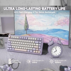 ATTACK SHARK X75 Full Aluminum Keyboard 75% Wireless Gasket Mechanical Keyboard - Bild 1 von 11