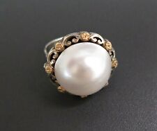 Vintage 14K Gold Mabe Pearl Ring 11.7 Grams Size 6 