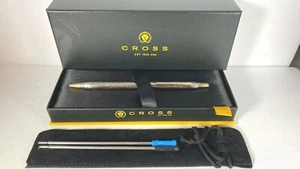 JWL #402-4 NEW CROSS PLATINUM & 23K ELECTROPLATED GOLD JEWELERS STREAMERS DESIGN - Picture 1 of 11