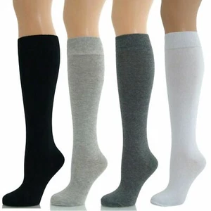 6 PAAR MÄDCHEN DAMEN KNIEHIGH LANGE SCHULSOCKEN KNIELÄNGE SOCKEN ALLE GRÖSSEN - Bild 1 von 5