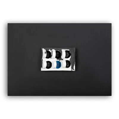 Arte 3D contemporáneo medios mixtos negro blanco Foto 1 de 4