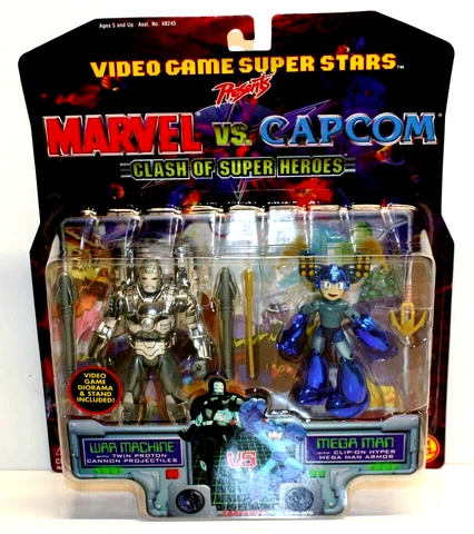 War Machine vs Mega Man Marvel vs Capcom MVC Figures ToyBiz Cover