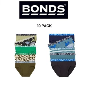 Bonds Boys Brief Soft Stretchable and Comfortable Contoured Fit 10 Pack UWNU5A - Picture 1 of 9
