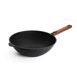 Woll "ECO Logic QXR" Wok Ø 30 cm, mit abnehmbarem Holzstiel - Induktionsgeeignet - Bild 1 von 10