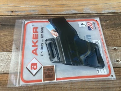 AKER Black Leather White Lightning OWB Holster For S&W M&P MP40 LEFT  - Image 1 of 2