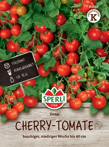 Tomate 'Dona' F1 - Solanum lycopersicum, Cocktail-Tomate Topfkultur Samen, 83310 - Bild 1 von 2