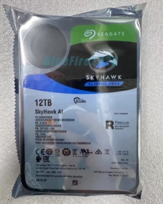 Seagate SkyHawk AI 12TB 3.5" Hard Drive SATA 6GB/s 7200RPM ST12000VE0008 - Image 1 of 3