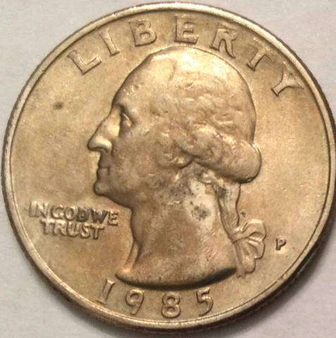 1985 P Washington Qurter Cover