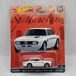 Hot Wheels ALFA ROMEO GIULIA SPRINT GTA Premium Car Culture Spettacolare 1:64 - Picture 1 of 3