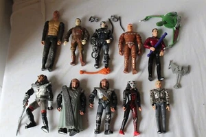Star Trek Next Generation Locutus Klingon ALIENS 10 figure lot Vintage Playmates - Picture 1 of 6