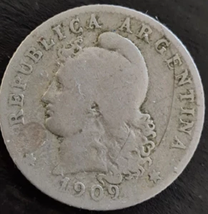 1909 ARGENTINIEN 20 CENTAVOS - KOSTENLOSER US-VERSAND - Bild 1 von 2