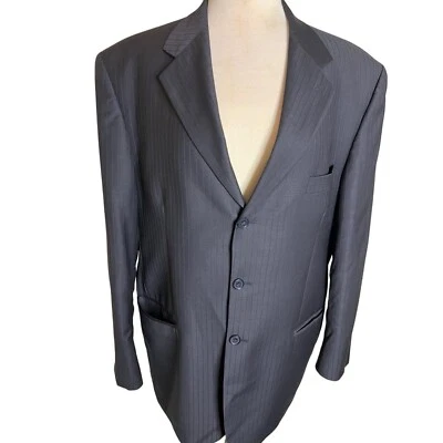 Traje Chaqueta Hombre Manzini Elegancia Super 120s Lana Rayas Talla 44/38L Foto 1 de 4