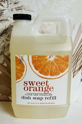 Sweet Orange Clean & Sparkling Dish Soap Refill 64 fl oz  - Image 1 of 2