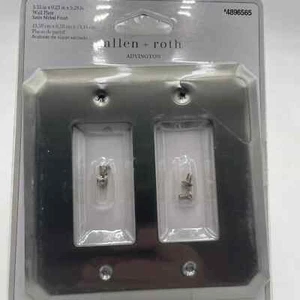 5er Pack Allen + Roth Advington Satin Nickel Doppel GFCI Decora Wandplatte Abdeckung - Bild 1 von 2