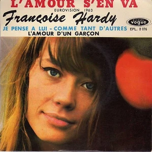 FRANCOISE HARDY L'AMOUR S'EN VA FRENCH ORIG EP MARCEL HENDRIX - Picture 1 of 1