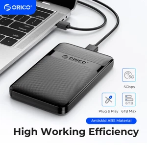 USB C 2,5 Zoll Festplatte Gehäuse,ORICO USB 3.0/USB C für 7/9,5 mm HDD SSD 6 TB - Bild 1 von 25