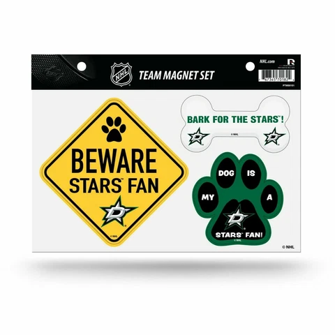 NEW! DALLAS STARS PET DOG MAGNET SHEET SET BEWARE FAN LICENSED Cover