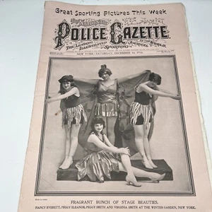 The National Police Gazette Dec 16 1916 Boxing Military Sports Eddie Wallace - Picture 1 of 16