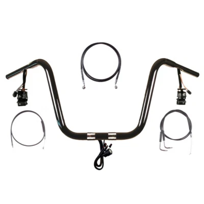 Kit de suspensión de mono precableado negro 14" 1 1/4" Harley Softail Fatboy 2011-2015 Foto 1 de 2