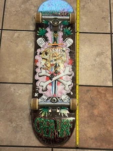 Vintage Skull Bones Skateboard Deck Independent Truck Co RARE Pot leaf - Picture 1 of 10