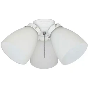Hampton Bay 3-Light White Ceiling Fan Shades LED Light Kit - Picture 1 of 1