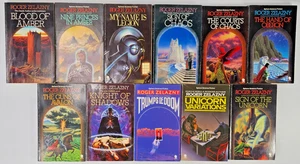 Roger Zelazny 11X Book Bundle The Amber Book Series Vintage Science Fiction - Picture 1 of 17
