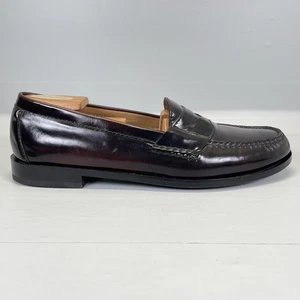 Cole Haan Penny Halbschuhe Herren Größe 10,5 D Burgunderrot Leder Slipper Elegant Schuhe - Bild 1 von 10