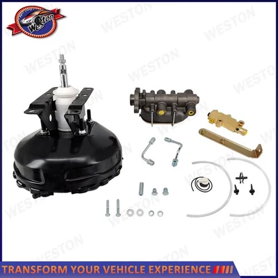 New Power Brake Booster Master Disc Drum Valve Kit For 73-92 c10 k10 GMC Truck - Image 1 of 4