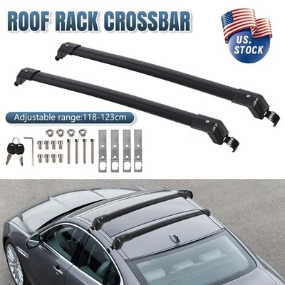 For Audi A3 A4 37.4" 95cm Car Top Roof Rack Cross Bar Cargo Luggage Carrier Lock Foto 1 de 4