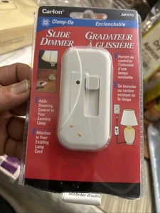 Carlon AR170 Lámpara Abrazadera Atenuador Deslizante - Blanco - PAQUETE ABIERTO. - Imagen 1 de 9