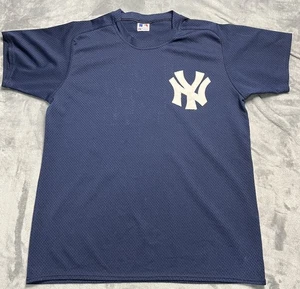 Maglia Vintage Majestic Yankees XL #12 Maglia Batting Practice Navy MLB Made in USA - Foto 1 di 3