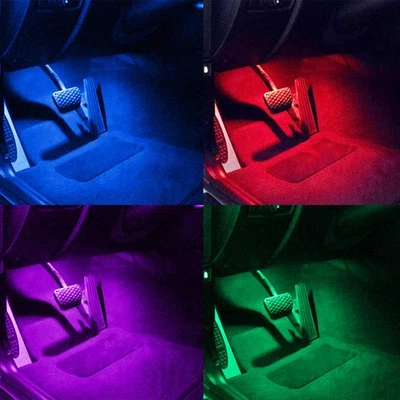 For BMW E90 E60 E70 2x RGB LED Footwell Door Courtesy Interior Lights Canbus - Image 1 of 4