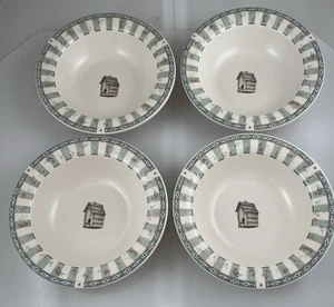 Lot of 4 Portfolio by Pfaltzgraff Naturewood 7 1/4” Round Soup Cereal Bowls USA - Picture 1 of 6