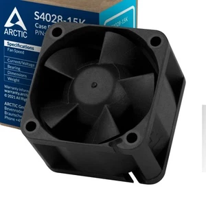 ARCTIC S4028-15K 40x40x28 mm Server Lüfter Kühler PWM Dauerbetrieb PC B-Ware - Afbeelding 1 van 6