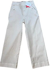 Spanx Women’s Pants  Stretch Twill Cropped Wide Leg Petite NEW Khaki - Picture 1 of 12
