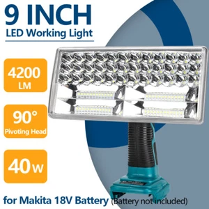 40W Outdoor Flashlight LED Work Light Power by Makita Battery Handheld Spotlight - Picture 1 of 13